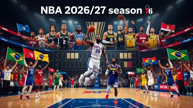 NBA Começa Temporada 2026/27 com LeBron no 76ers e Favoritos Definidos